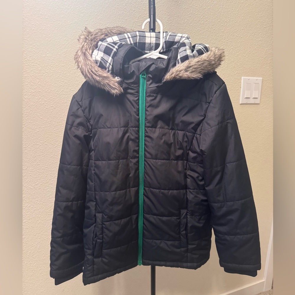 Janie and Jack Boys Black Puffer Coat